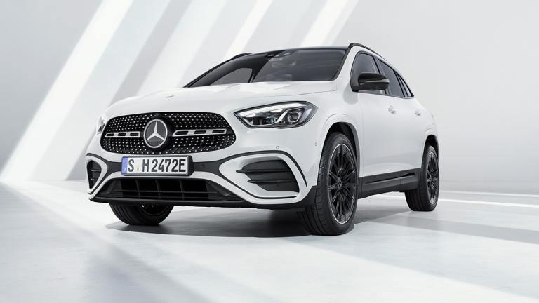 2024 Mercedes-AMG GLA parked in a white room.
